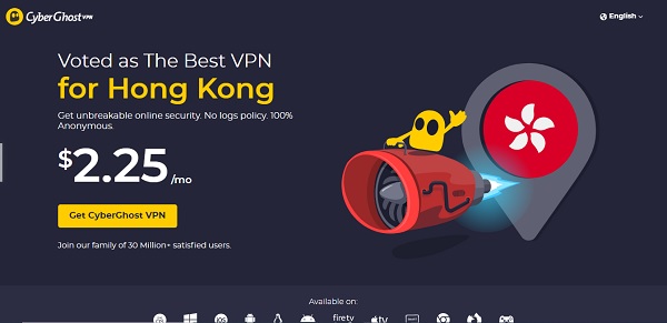 CyberGhost 中國VPN